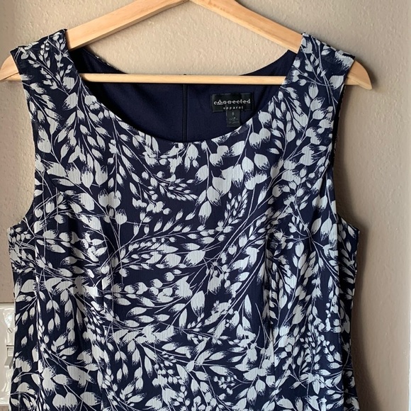 CONNECTED APPAREL Floral Sleeveless Tiered Mini Dress - Picture 1 of 7